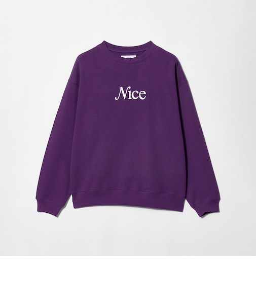 <NICE WEATHER>NICE ロゴスウェット