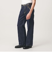 デニム ルーズ フレア パンツ