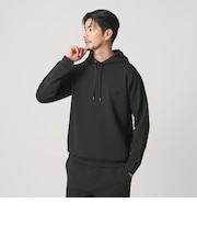 【WEB限定 WARDROBE SMART】ダブルニット ロゴ スウェットフーディ/セットアップ対応 【抗菌・防臭】
