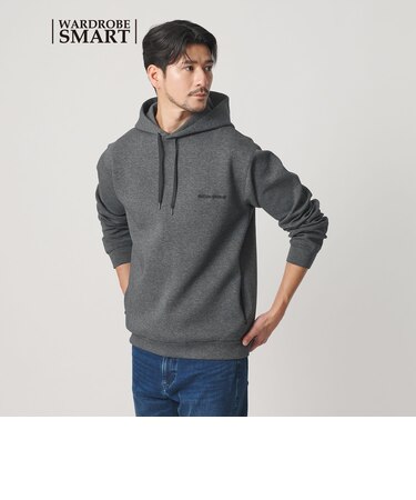 【WEB限定 WARDROBE SMART】ダブルニット ロゴ スウェットフーディ/セットアップ対応 【抗菌・防臭】