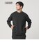 【WEB限定 WARDROBE SMART】ダブルニット ロゴ クルーネック スウェット/セットアップ対応【抗菌・防臭】