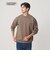 【WEB限定 WARDROBE SMART】ダブルニット ロゴ クルーネック スウェット/セットアップ対応【抗菌・防臭】