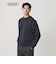 【WEB限定 WARDROBE SMART】ダブルニット ロゴ クルーネック スウェット/セットアップ対応【抗菌・防臭】