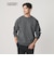【WEB限定 WARDROBE SMART】ダブルニット ロゴ クルーネック スウェット/セットアップ対応【抗菌・防臭】