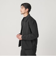 【WEB限定 WARDROBE SMART】ダブルニット ハリントン ジャケット/セットアップ対応 【抗菌・防臭】