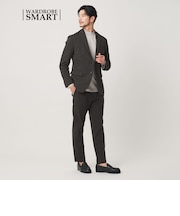 【WEB限定 WARDROBE SMART】ポリエステルカルゼジャージ セットアップ/ジャケット&イージーパンツ