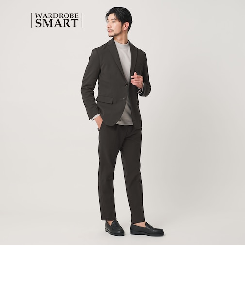 【WEB限定 WARDROBE SMART】ポリエステルカルゼジャージ  セットアップ/ジャケット＆イージーパンツ