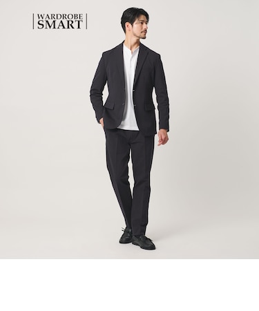 【WEB限定 WARDROBE SMART】ポリエステルカルゼジャージ セットアップ/ジャケット&イージーパンツ