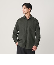 【WEB限定 WARDROBE SMART】スエードライク シャツ