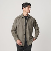 【WEB限定 WARDROBE SMART】スエードライク シャツ