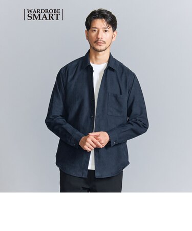【WEB限定 WARDROBE SMART】スエードライク シャツ