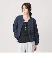 【WEB限定】シャーリング ジップ シャツ