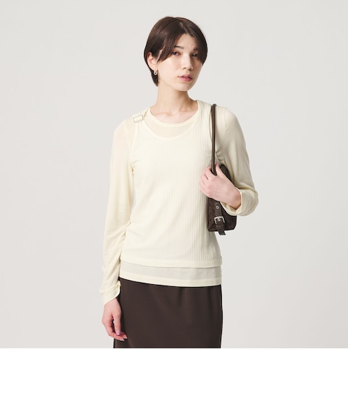 【WEB限定】タンクトップ レイヤード カットソー