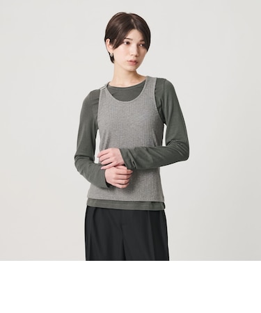 【WEB限定】タンクトップ レイヤード カットソー