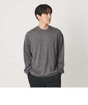 ウォッシャブル ウール ロングスリーブ Tシャツ