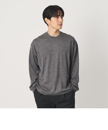 ウォッシャブル ウール ロングスリーブ Tシャツ