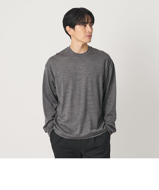 ウォッシャブル ウール ロングスリーブ Tシャツ