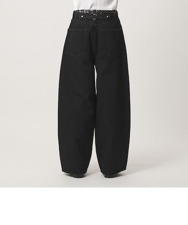 デニム シンチバック スーパーバギー パンツ