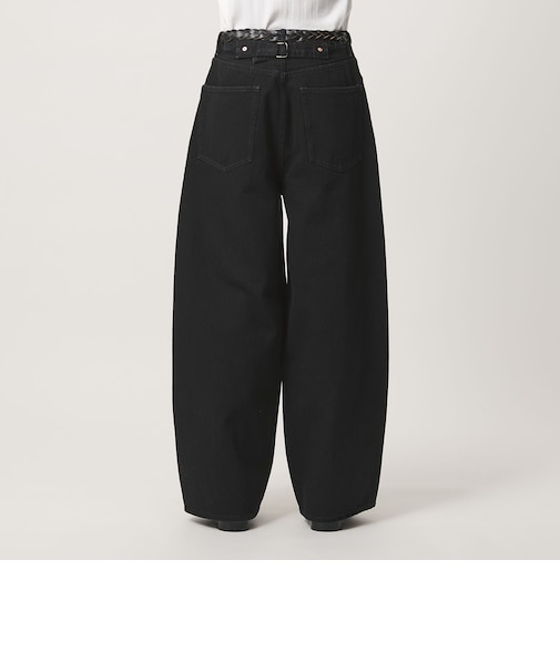 デニム シンチバック スーパーバギー パンツ