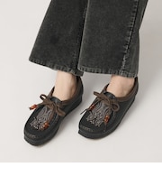 <Clarks Originals>レザー エンブロイダリー ワラビーブーツ