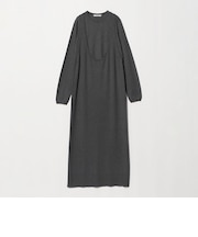 ウールブレンド レイヤード ニットワンピース