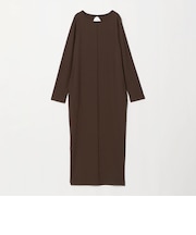 【WEB限定】リブ ロングスリーブ カットソーワンピース