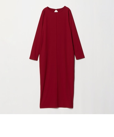【WEB限定】リブ ロングスリーブ カットソーワンピース
