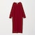 【WEB限定】リブ ロングスリーブ カットソーワンピース