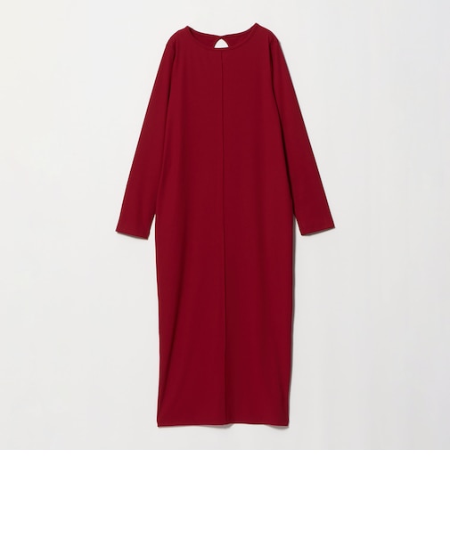 【WEB限定】リブ ロングスリーブ カットソーワンピース