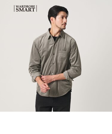 【WEB限定 WARDROBE SMART】テック コーデュロイ シャツ