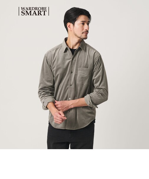 【WEB限定 WARDROBE SMART】テック コーデュロイ シャツ