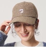 【別注】＜FILA＞フランネルチェック キャップ