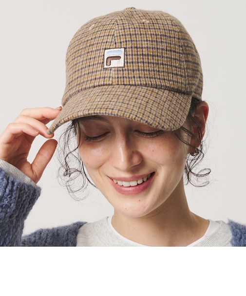【別注】＜FILA＞フランネルチェック キャップ