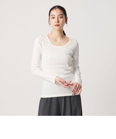 コットンリブ クルーネック ロングスリーブ