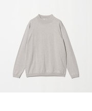 コットン カシミヤ ジャケットネック ニット ウォッシャブル
