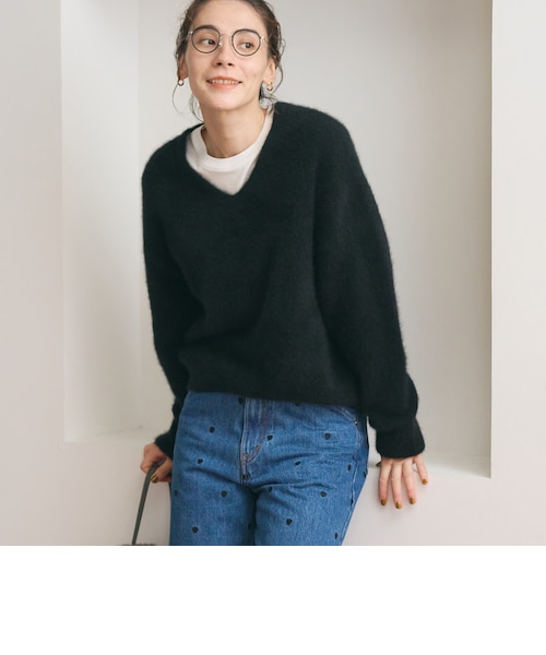 【特価未使用】UNITED ARROWS GOLF Ｖネックプルオーバーニット フォックスカシミヤブレンド Vネック ニットプルオーバー