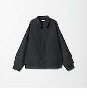 【WEB限定 WARDROBE SMART】スエードライク ジップ ブルゾン