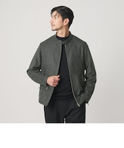 【WEB限定 WARDROBE SMART】スエードライク シングル ライダースジャケット