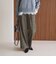 【WEB限定 Wardrobe DAILY MINIMAL】チェック バックゴム ワイドパンツ