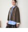 【WEB限定 Wardrobe DAILY MINIMAL】バイカラー ジップ カーディガン