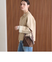 【WEB限定 Wardrobe DAILY MINIMAL】バイカラー ジップ カーディガン