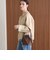 【WEB限定 Wardrobe DAILY MINIMAL】バイカラー ジップ カーディガン