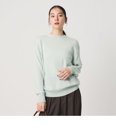 ウールカシミヤ天竺 クルーネック ニットプルオーバー ウォッシャブル