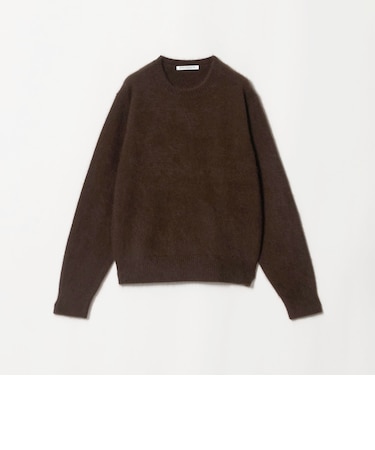 フォックスカシミヤブレンド クルーネック ニットプルオーバー