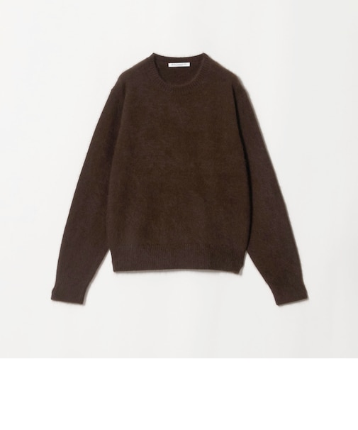 フォックスカシミヤブレンド クルーネック ニットプルオーバー