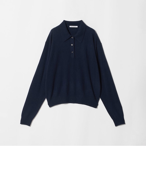 ウールカシミヤ ポロニット ウォッシャブル