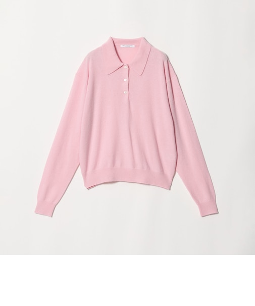 ウールカシミヤ ポロニット ウォッシャブル