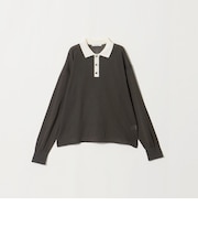 【WEB限定】シアー ポロカラー ニットプルオーバー
