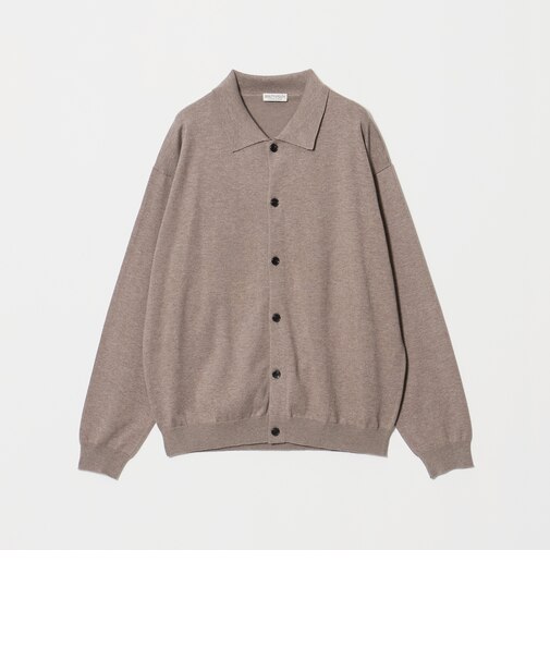 コットン カシミヤ ニット ポロカラー ジャケット ウォッシャブル