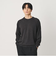 SUPER130 ウール クルーネック ニット ウォッシャブル